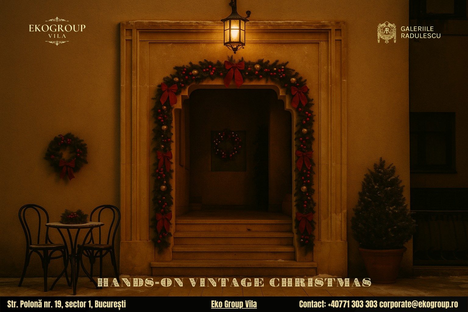 Activități de Crăciun cu parfumul epocii interbelice: O experiență autentică a Crăciunului anilor ’30 la Eko Group Vila